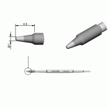 Картридж-наконечник JBC C210-005 скругленный, Ø 1.0 мм