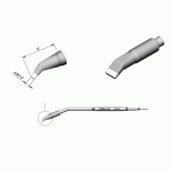 Картридж-наконечник JBC C250-412 наклонный, лопатка 4,8 х1,5 мм